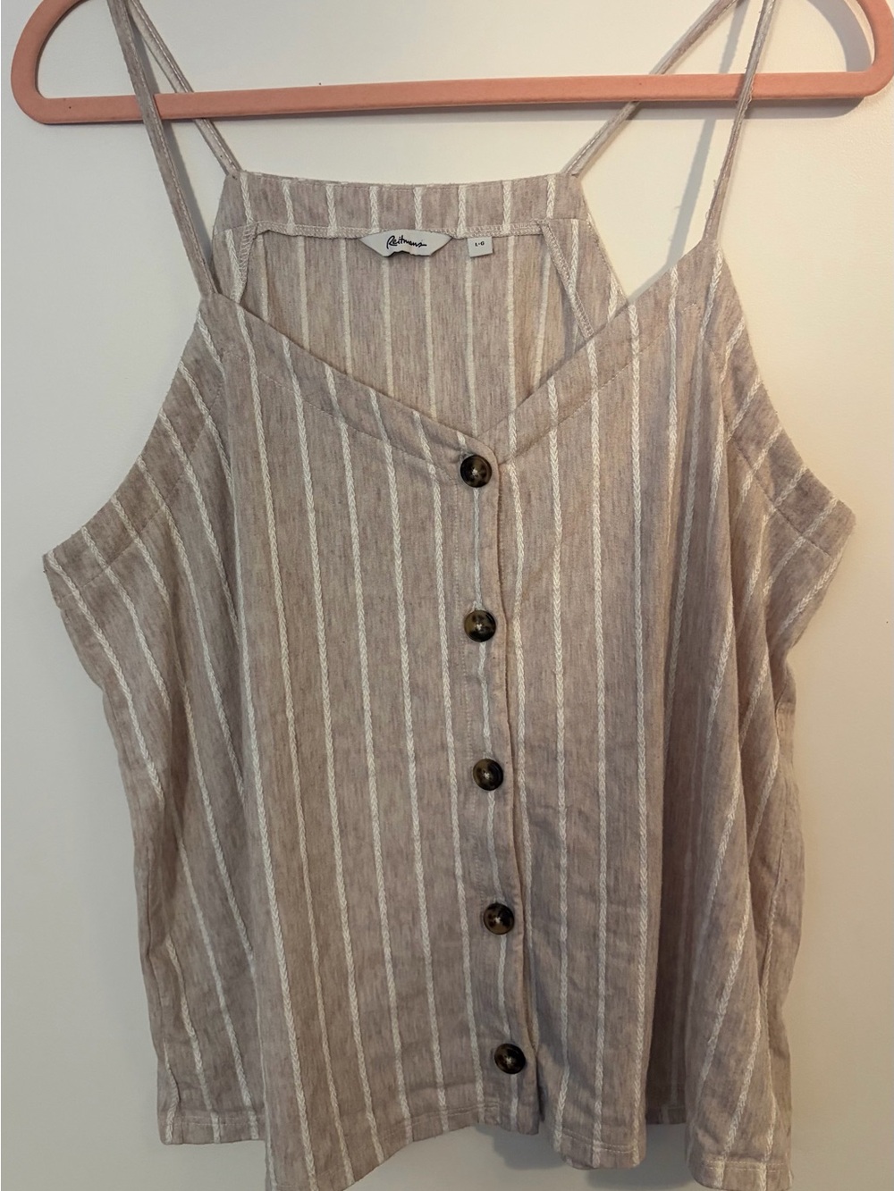Reitmans Casual Striped Tank Top